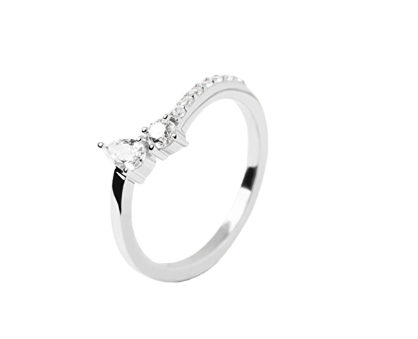 Krásný stříbrný prsten se zirkony Ava Essentials AN02-863