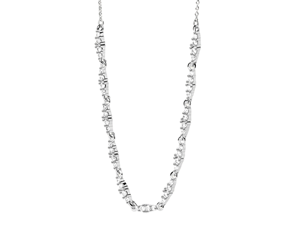 Luxusní stříbrný náhrdelník se zirkony Spice Vanilla CO02-682-U