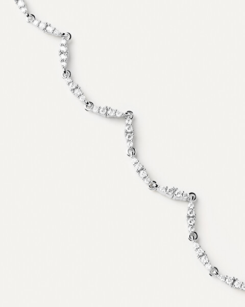 Luxusný strieborný náhrdelník so zirkónmi Spice Vanilla CO02-682-U