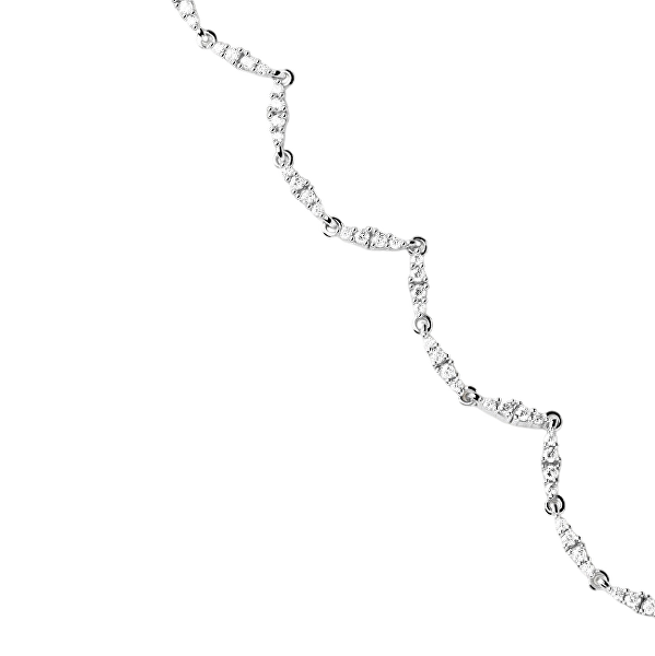 Luxusní stříbrný náhrdelník se zirkony Spice Vanilla CO02-682-U