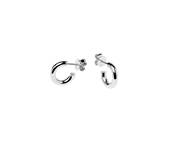 Minimalistické stříbrné náušnice kruhy Mini CLOUD Silver AR02-376-U