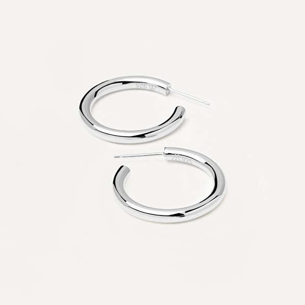 Silber runde Ohrringe Supreme CLOUD Silver AR02-378-U