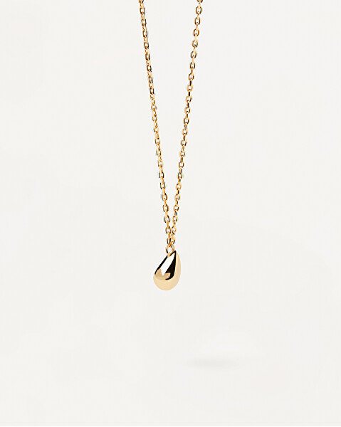 Colier minimalist placat cu aur Drop Essentials CO01-497-U (lanț, pandantiv)