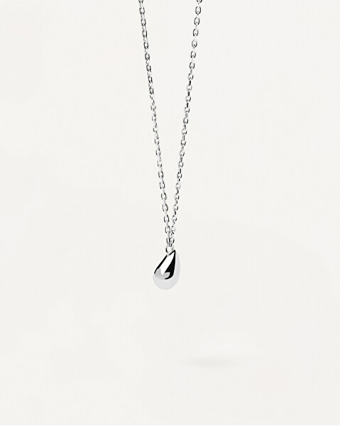 Minimalistický strieborný náhrdelník Drop Essentials CO02-497-U (retiazka, prívesok)