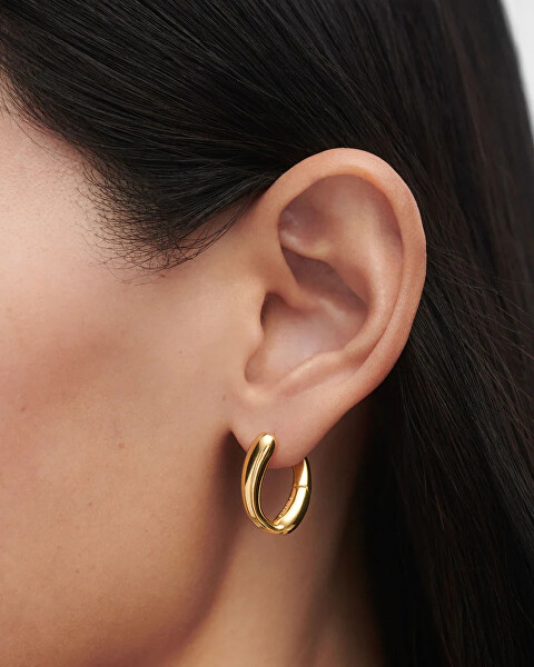 Moderní pozlacené náušnice Helix Hoops ARB1-E15-U
