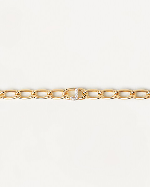 Modisches vergoldetes Armband Buchstabe "J" LETTERS PU01-540-U