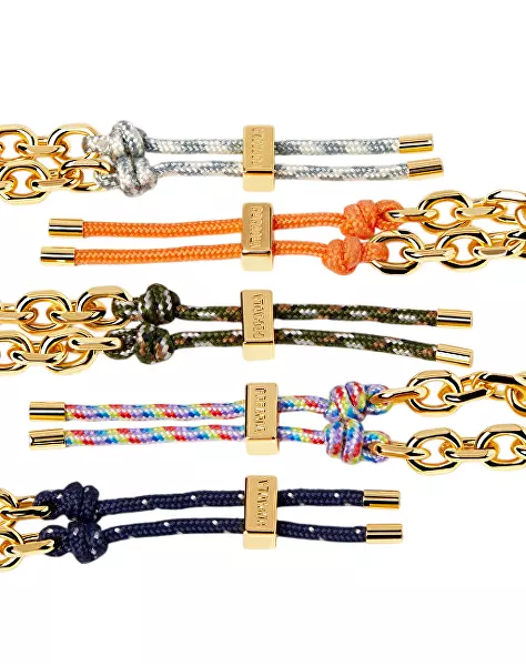 Módní pozlacený náramek ROPES PU01-692-U