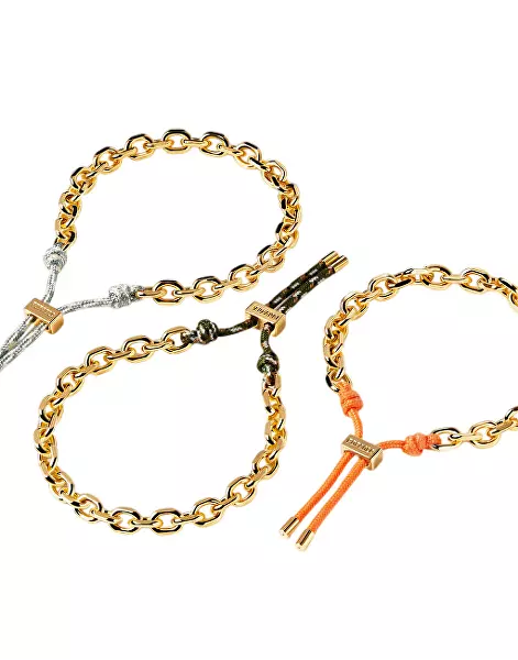 Módní pozlacený náramek ROPES PU01-692-U