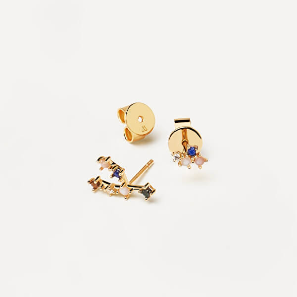 Zarte vergoldete Ohrringe aus Sterlingsilber Stier TAURUS AR01-405-U