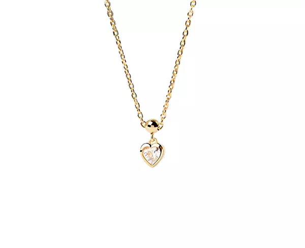 Něžný pozlacený přívěsek Srdíčko Mini Charms CH01-116-U