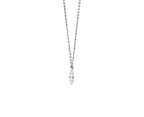 Něžný stříbrný náhrdelník Gala Vanilla CO02-675-U (řetízek, přívěsek)