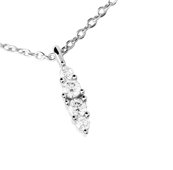 Něžný stříbrný náhrdelník Gala Vanilla CO02-675-U (řetízek, přívěsek)