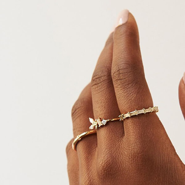 Něžný pozlacený prsten s krásnou včeličkou REVERY Gold AN01-219