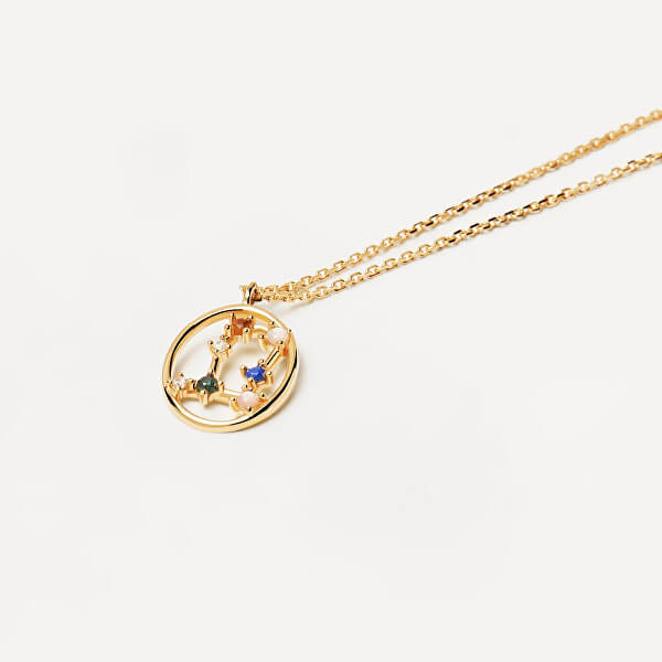 Originální pozlacený náhrdelník Blíženci GEMINI CO01-346-U (řetízek, přívěsek)