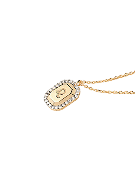 Originální pozlacený náhrdelník Lev LEO CO01-572-U (řetízek, přívěsek)