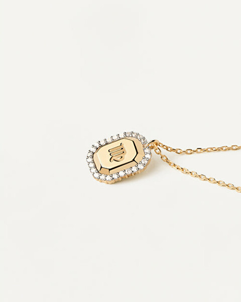 Originální pozlacený náhrdelník Panna VIRGO CO01-573-U (řetízek, přívěsek)