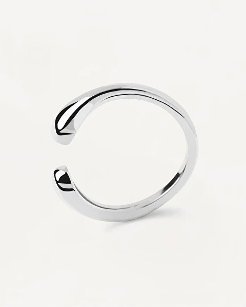 Otvorený minimalistický prsteň zo striebra CRUSH Silver AN02-903