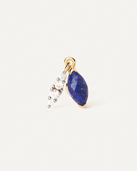 Pozlátená single náušnice Lapis Lazuli Vanila PG01-065-U