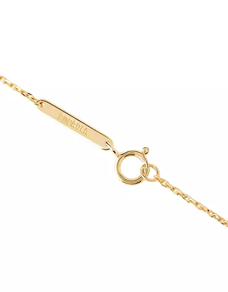 Pozlacený náhrdelník s barevnými zirkony Lotus Colors CO01-951-U