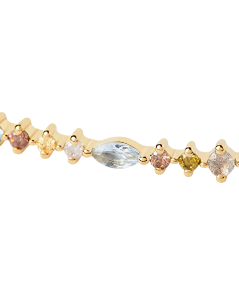 Pozlacený náramek s barevnými zirkony Lotus Colors PU01-845-U