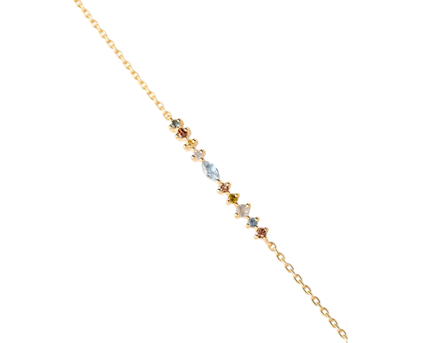 Pozlacený náramek s barevnými zirkony Lotus Colors PU01-845-U