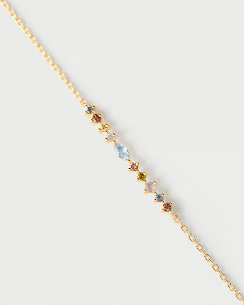 Pozlacený náramek s barevnými zirkony Lotus Colors PU01-845-U