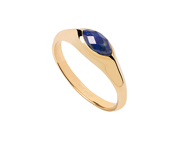 Pozlacený prsten Lapis Lazuli Nomad Vanilla AN01-A49