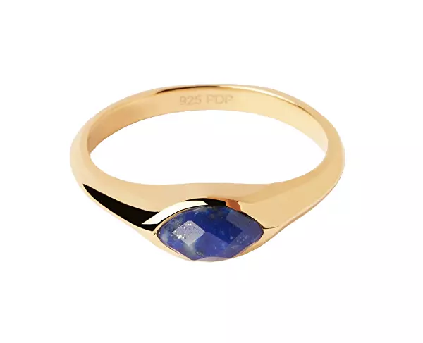 Pozlacený prsten Lapis Lazuli Nomad Vanilla AN01-A49