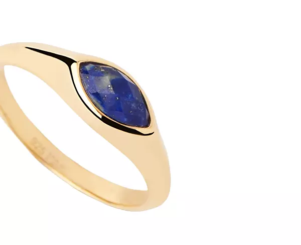 Pozlacený prsten Lapis Lazuli Nomad Vanilla AN01-A49
