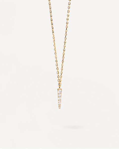 Charmante vergoldete Halskette aus Silber Peak Essentials CO01-478-U