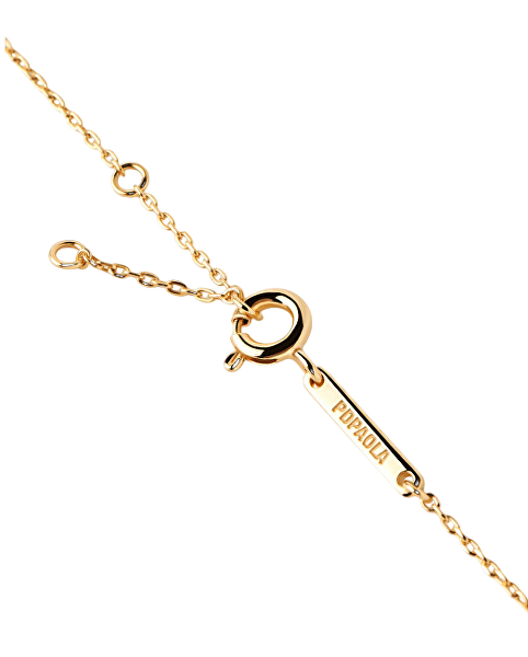 Půvabný pozlacený náramek se zirkony RAINBOW Gold PU01-788-U