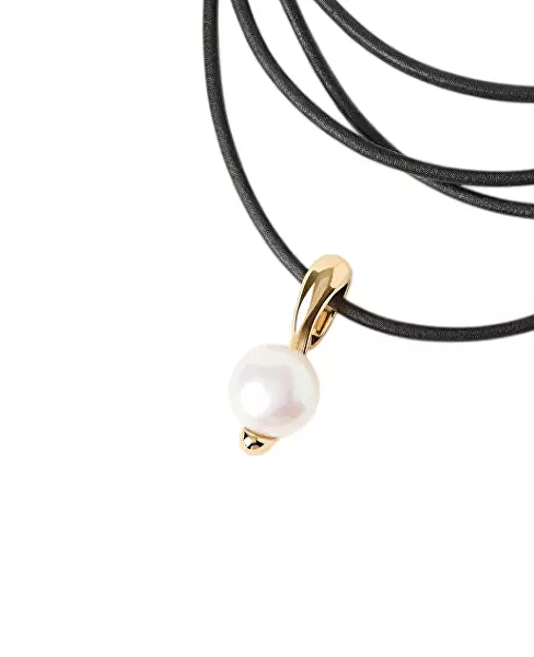 Půvabný pozlacený přívěsek s perlou La Perla PE01-114-U