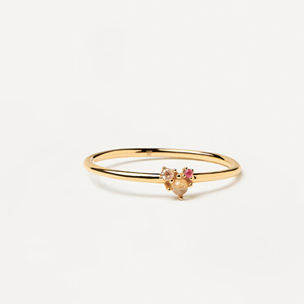 Romantický pozlacený prsten ze stříbra ROSÉ BLUSH AN01-192