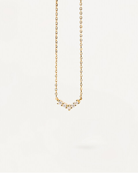 Romantický strieborný náhrdelník MINI CROWN Silver CO01-485-U