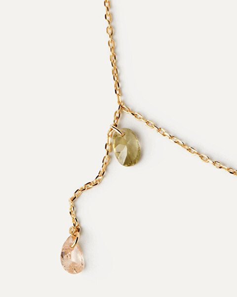 Slušivý pozlacený náhrdelník Linda Colors CO01-863-U