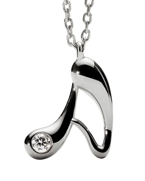 Stříbrný náhrdelník písmeno "A" Initial CO02-B74-U (řetízek, přívěsek)