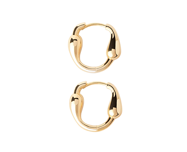 Stylové pozlacené náušnice Cycle Hoops Essentials AR01-C83-U