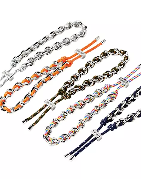 Stylový stříbrný náramek ROPES PU02-686-U
