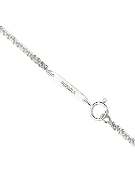 Třpytivý stříbrný řetízek Sparkle Essentials CO02-905-U