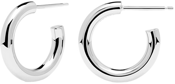 Orecchini minimal in argento anelli NUVOLA Argento AR02-377-U