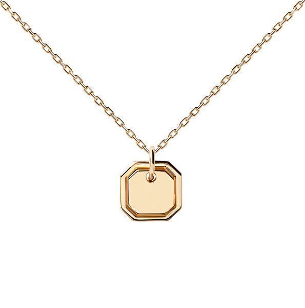 Elegante collana placcata oro OCTET CO01-435-U (catena, pendente)