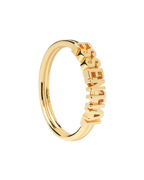 Elegantní pozlacený prsten ESSENTIAL Gold AN01-608