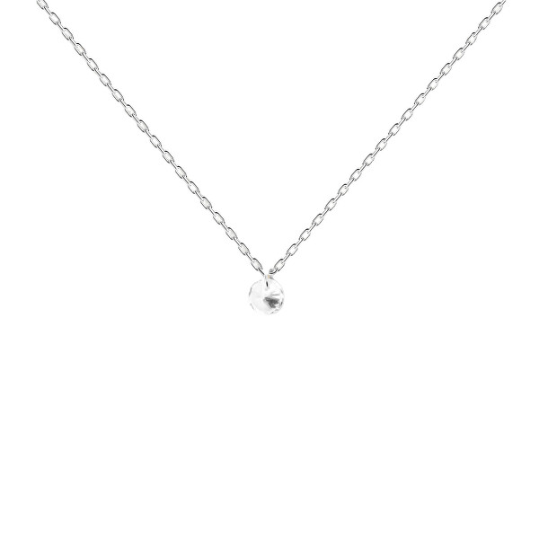 Minimalistický strieborný náhrdelník Joy Essentials CO02-599-U (retiazka, prívesok)