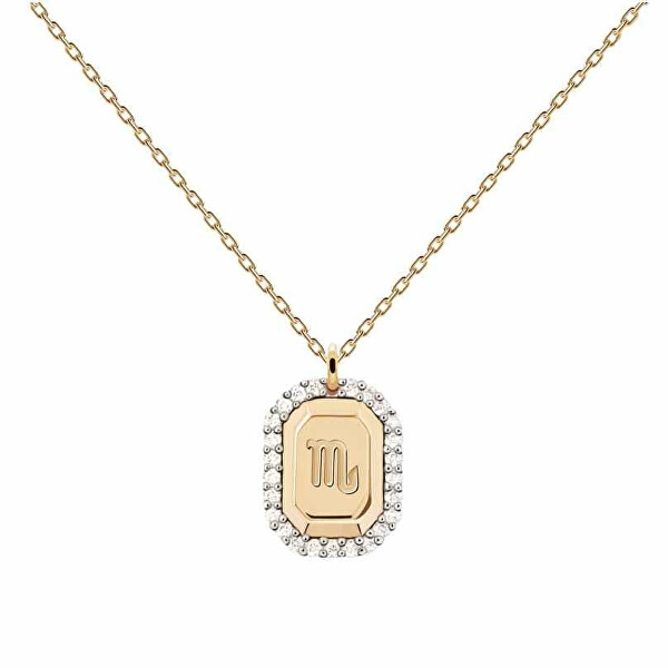 Originální pozlacený náhrdelník Štír SCORPIO CO01-575-U (řetízek, přívěsek)