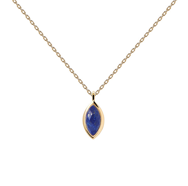 Aranyozott nyaklánc Lapis Lazuli Nomad Vanilla CO01-680-U