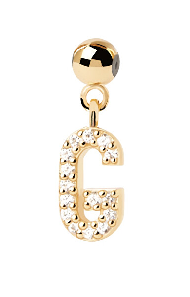 Aranyozott "G" betű medál Charms CH01-056-U