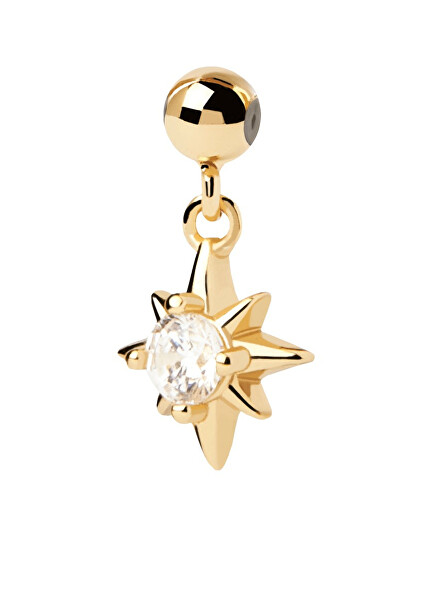 Bájos aranyozott medál Csillag Charms CH01-087-U