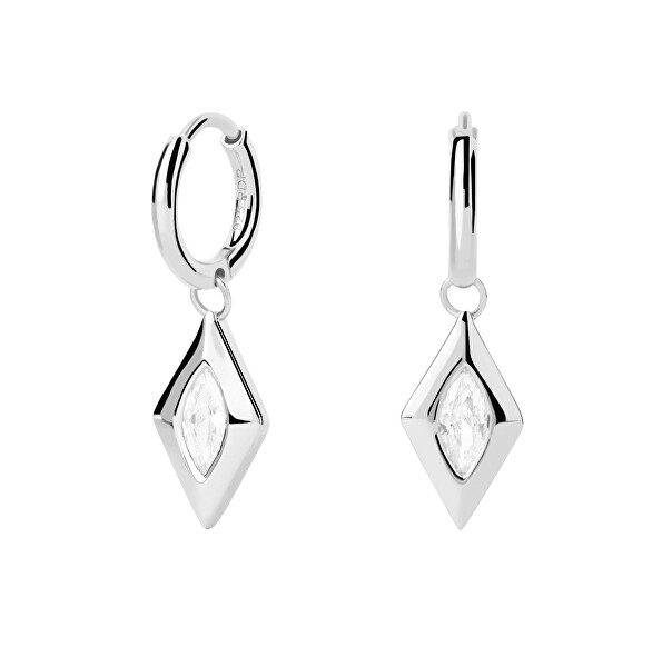 Orecchini eleganti in argento con zircone Kate Drop Essentials AR02-909-U