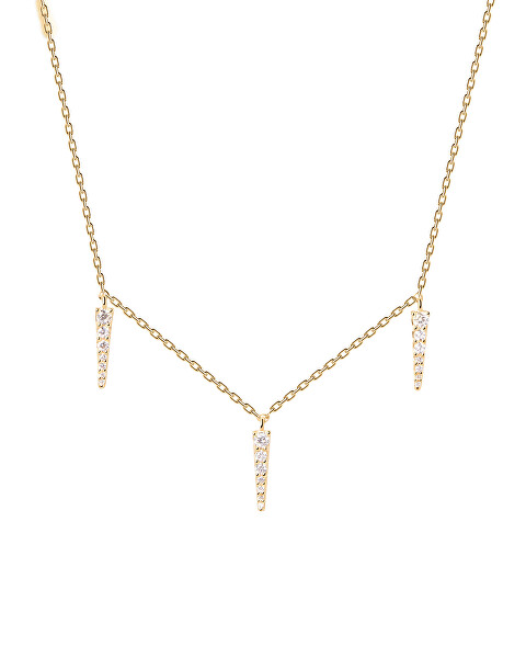 Elegante collana in argento placcato oro Peak Supreme Essentials CO01-477-U