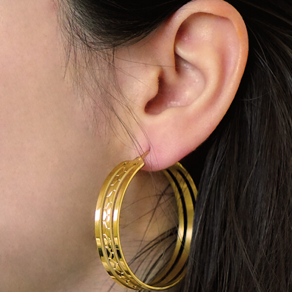 Zeitlose vergoldete Ohrringe Ariane BJ07A2201